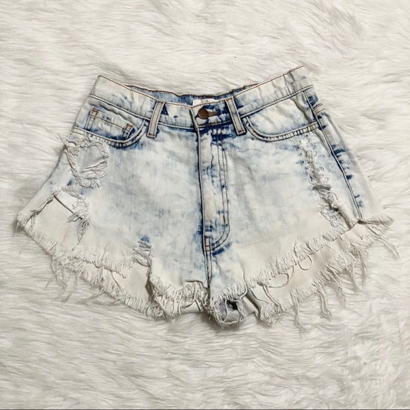 Vibrant Pants - Distressed Booty Jean Shorts